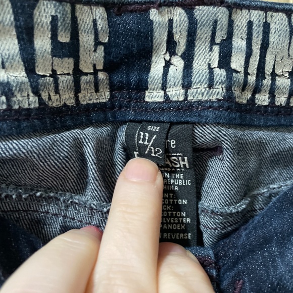 Women 11/12 Vintage Reunion High Distressed Ripped Jeans Factory Ripped - Picture 4 of 7